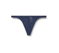 Calvin Klein Donna Perizoma Dipped con Pizzo, Blu (Dark Denim), XL