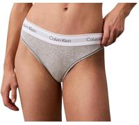 Calvin Klein Donna Perizoma Thong Elasticizzato, Grigio (Grey Heather), XS