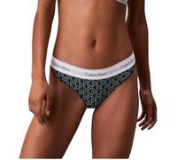 Calvin Klein Donna Perizoma Thong Elasticizzato, Verde (Bijou Modern Emblem Outline+Stratif), S