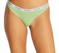 Calvin Klein Donna Perizomi Confezione da 3 Thong Intimo, Multicolore (Highline Green/Buff Pink/Gry Htr), XL