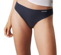 Calvin Klein Donna Perizomi Confezione da 3 Thong Mid-Rise Cotone Elasticizzato, Multicolore (Plein Air/Grey Heather/Ink), L