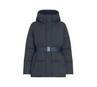 Giacca con cappuccio Calvin Klein Logo Belt Short Puffer blu scuro donna - S
