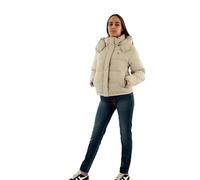 Calvin Klein Donna Piumino Matte Short Puffer con Cappuccio, Beige (Pelican), L
