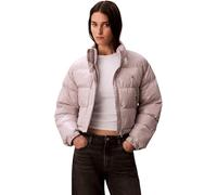 Calvin Klein Donna Piumino Shine Corto, Grigio (Gull Gray), XS