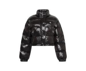Calvin Klein Donna Piumino Shine Corto, Nero (Black), M
