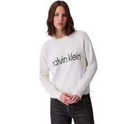 Calvin Klein Donna Pullover Graphic in Cotone, Beige (Tofu), L