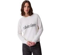 Calvin Klein Donna Pullover Graphic in Cotone, Beige (Tofu), XXS