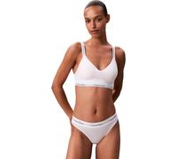 Calvin Klein Donna Reggiseno a Bralette Lightly Lined Fascia Elasticizzata, Bianco (White), S