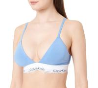 Calvin Klein Donna Reggiseno a Bralette Triangle Imbottitura Estraibile, Blu (Glacier), M