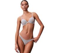 Calvin Klein Donna Reggiseno a Mezza Coppa Lightly Lined con Fascia con Logo, Grigio (Grey Heather), 34D