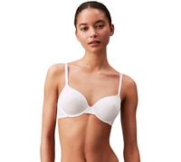 Calvin Klein Donna Reggiseno a Mezza Coppa Lightly Lined con Ferretto, Bianco (White), 3D