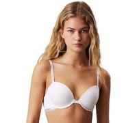 Calvin Klein Donna Reggiseno a Mezza Coppa Lightly Lined Elasticizzato, Bianco (White), 3A