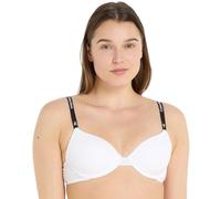Calvin Klein Donna Reggiseno a Mezza Coppa Lightly Lined Leggermente Foderato, Bianco (White), 4B