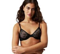 Calvin Klein Donna Reggiseno a Mezza Coppa Unlined con Ferretto, Nero (Black), 2D