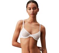 Calvin Klein Donna Reggiseno a Mezza Coppa Unlined Elasticizzato, Bianco (White), 5C