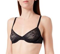 Calvin Klein Donna Reggiseno a Mezza Coppa Unlined Elasticizzato, Nero (Black), 3B