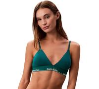 Calvin Klein Donna Reggiseno a Triangolo Lightly Lined con Fascia con Logo, Blu (Turf), L