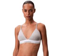 Calvin Klein Donna Reggiseno a Triangolo Lightly Lined con Fascia con Logo, Grigio (Grey Heather), L
