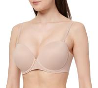 Calvin Klein Donna Reggiseno Push-up Spalline Rimovibili, Beige (Cedar), 3D