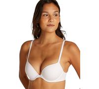 Calvin Klein Donna Reggiseno Scollato con Push-up, Bianco (White), 0B