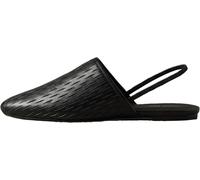 Calvin Klein Donna Sabot Oblique Baller Sling Cut Lth con Cinturino, Nero (Triple Black), 40