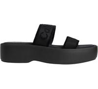 Calvin Klein Donna Sandali Flatform Webbing con Cinturino, Nero (Triple Black), 38