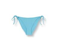 Calvin Klein Donna Slip Bikini Allacciatura Laterale String Side Tie con Etichetta con Logo, Blu (Adriatic Blue), XS