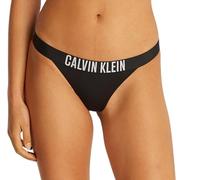 Calvin Klein Donna Slip Bikini Brazilian con Fascia con Logo, Nero (Pvh Black), L