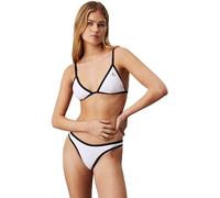 Calvin Klein Donna Slip Bikini Cheeky Sportivo, Bianco (Pvh Classic White), 3XL