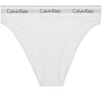 Calvin Klein Donna Slip High Leg con Fascia con Logo, Bianco (White), S