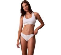 Calvin Klein Donna Slip Taglio Bikini con Fascia con Logo, Bianco (White), L
