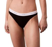 Calvin Klein Donna Slip Taglio Bikini con Fascia con Logo, Nero (Black), XS