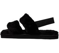Calvin Klein Donna Slipper Home Velcro Fur Soffici, Nero (Triple Black), 38
