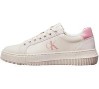 Calvin Klein Donna Sneakers con Suola Preformata Chunky in Pelle, Beige (Eggshell/Dusty Rose), 40