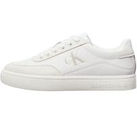 Calvin Klein Donna Sneakers con Suola Preformata Classic in Pelle, Bianco (Bright White/Creamy White), 41