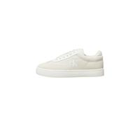 Calvin Klein Donna Sneakers con Suola Preformata Classic Low Mix in Tela, Bianco (Creamy White/Bright White), 41