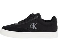 Calvin Klein Donna Sneakers con Suola Preformata Classic Low Mix in Tela, Nero (Black/Bright White), 40