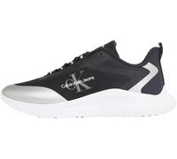 Calvin Klein Donna Sneakers da Runner Eva Runner Low Lace Mix Senza Lacci, Nero (Black/Silver), 36