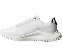 Calvin Klein Eva Runner Lace Up Mat Mix Yw0Yw02016, Basso Top Donna, White (Bright White/Marshmellow/Silver), 39 EU