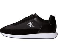 Calvin Klein Donna Sneakers Running Retro Laceup Mix con Lacci, Nero (Black/Bright White), 39