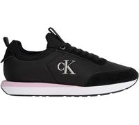 Calvin Klein Donna Sneakers Running Retro Sock Nylon con Logo, Nero (Black/Chateau/Fragrant Lilac), 42