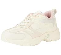 Calvin Klein Donna Sneakers Suola Grossa Retro Tennis Profilo Basso, Beige (Creamy White/Peach Whip), 38