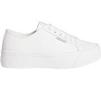 Calvin Klein Donna Sneakers Vulcanizzate Flatform con Plateau, Bianco (Bright White), 39