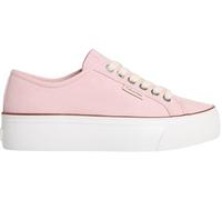Calvin Klein Donna Sneakers Vulcanizzate Logo Tag con Plateau, Rosa (Sweet Pink/Cappuccino), 36