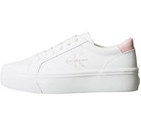Calvin Klein Jeans Vulc Flatf Leather Logo W - Scarpe Sneakers - Donna - Bianco 39