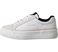 Calvin Klein Donna Sneakers Vulcanizzate Vulc Flatf Laceup NY-su con Logo, Blu (Bright White/Black), 41