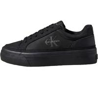 Calvin Klein Donna Sneakers Vulcanizzate Vulc Flatf Laceup NY-su con Logo, Blu (Triple Black), 40
