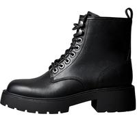 Calvin Klein Donna Stivali Mezza Gamba Chunky Lace Up con Zip, Nero (Ck Black), 37