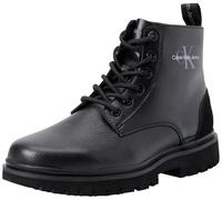 Calvin Klein Donna Stivali Mezza Gamba Eva Boot Mid Lace Up con Lacci, Nero (Triple Black), 38