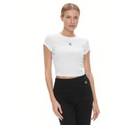 Calvin Klein Jeans Maglietta nero / bianco, Taglia S